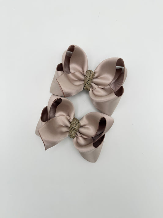 Taupe Satin 3” piggies