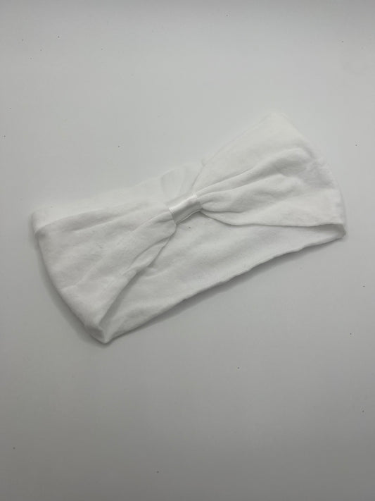 White Wide Head Wrap
