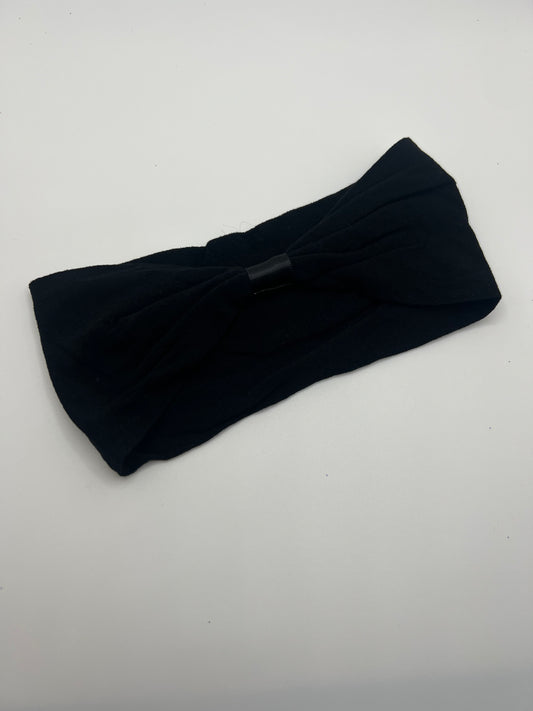 Black Wide Head Wrap